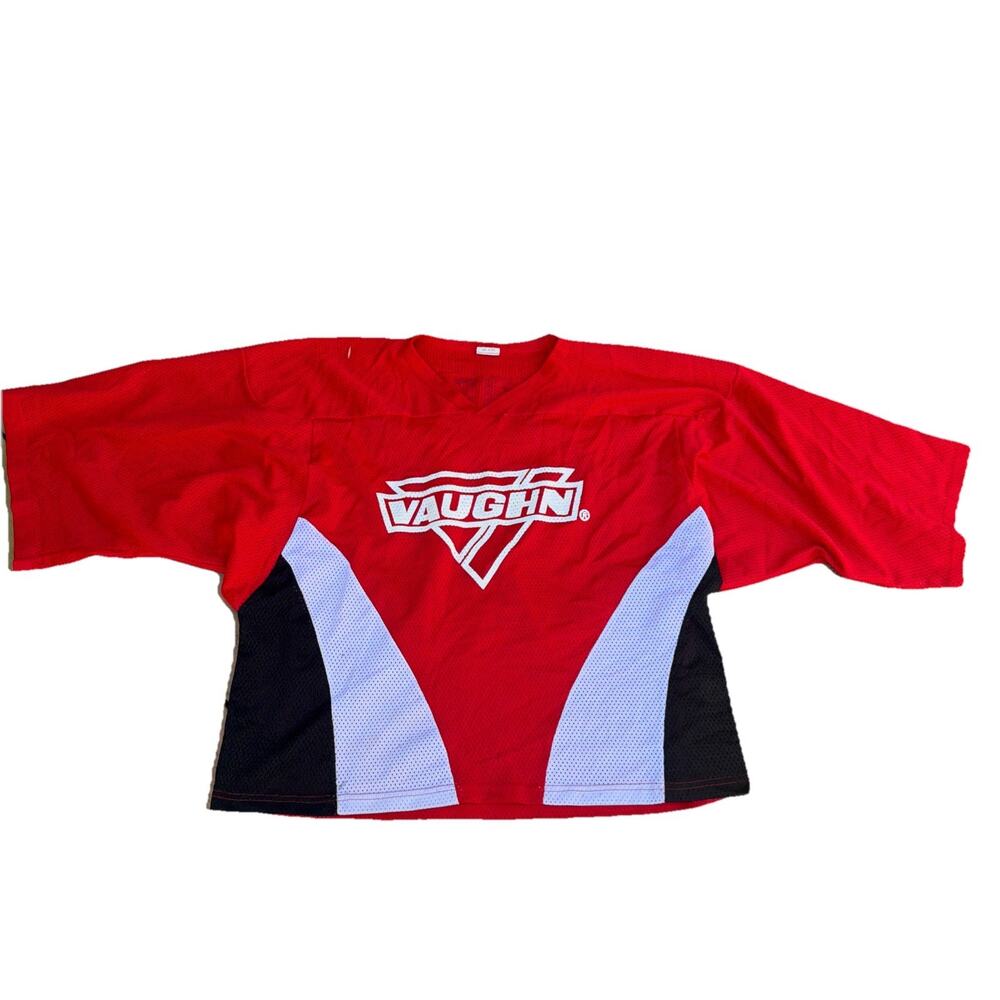 Vintage Vaughn Hockey Jersey Adult Extra Large White Red Black Craddock